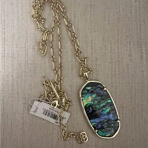 Kendra Scott Reid Necklace in Gold and Abalone